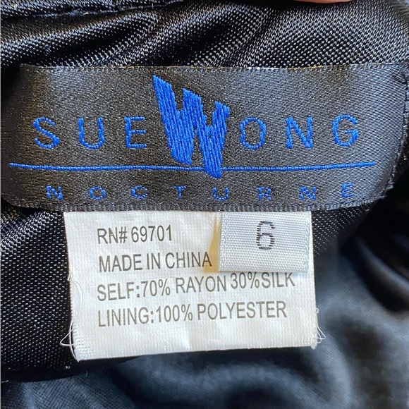 Sue Wong Nocturne Silk Chiffon 90’s Fairy Cocktail Party Dress Women’s Size S - Picture 14 of 16